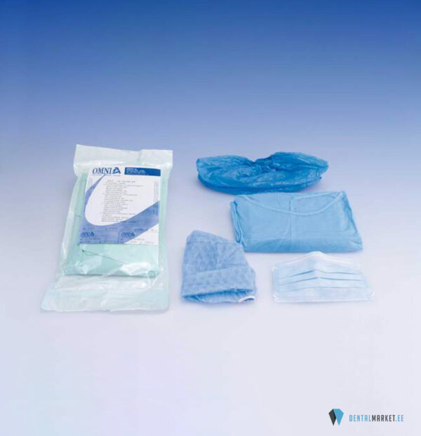 Assistant Kit (steriilne-kittel 110cm, mask, müts, jalatsikatted) 1 kmpl
