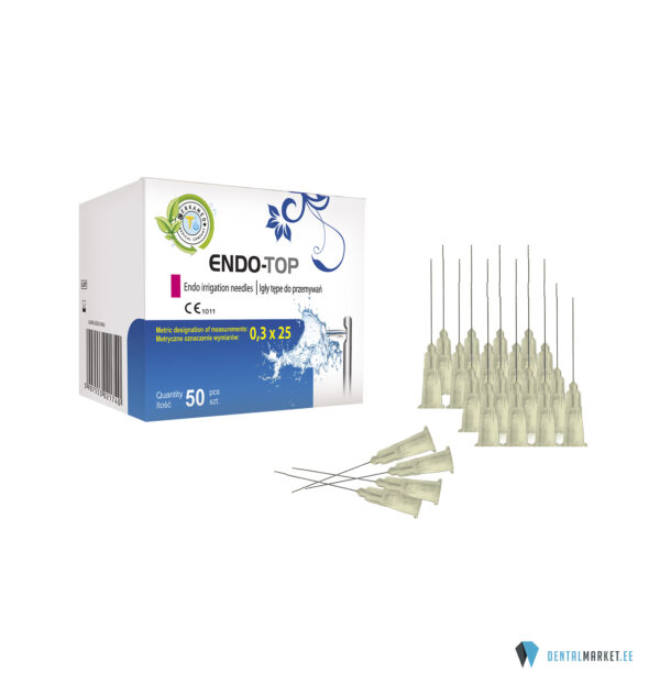 Endo-Top loputusnõel 0,3x25mm kollased 100tk