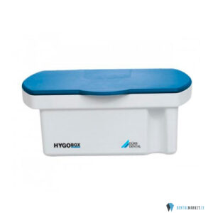 Hygobox leotusvann valge/sinise kaanega 3L (mõõdud 32x17,5x13cm)