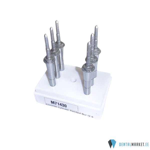 Cylinder Pointed Bur 12S, 1tk/6tk pakis