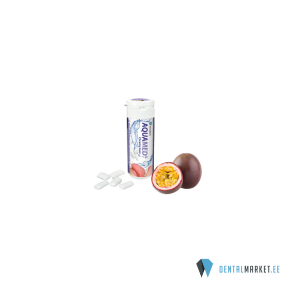 Aquamed ksülitoliga närimiskumm 30g/30tk Passion Fruit