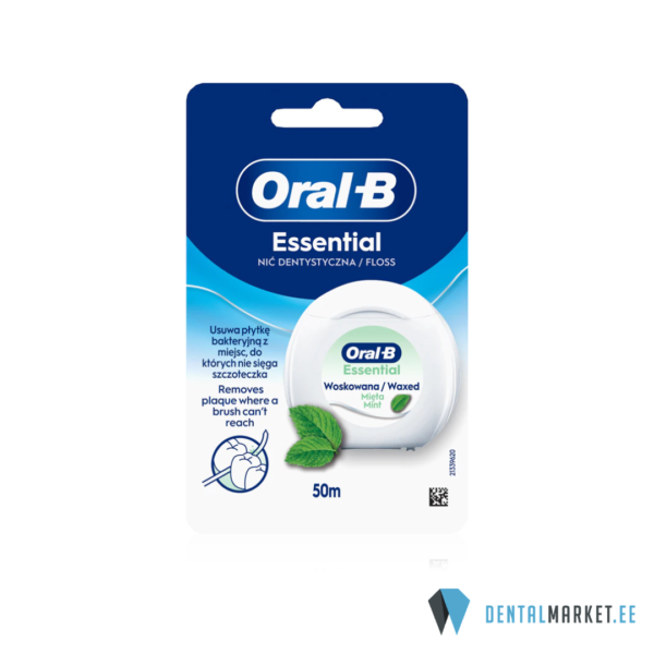 Oral-B Essential Floss mint vahatatud hambaniit 50m