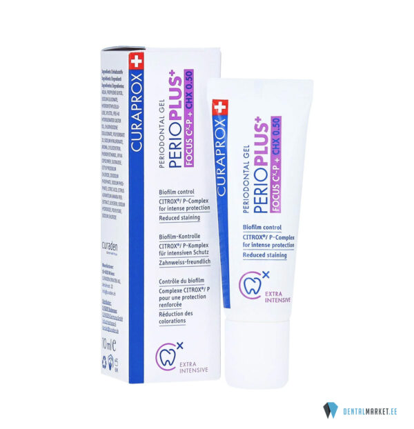 CURAPROX Perio Plus Focus igemegeel 0,5% CHX jaCitrox 10ml